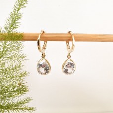 Brinco Fecho Argola Zircônia Cristal G
