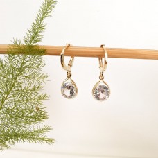 Brinco Fecho Argola Zircônia Cristal G