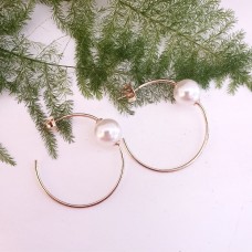 Brinco Argola com pérola