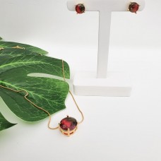 Conjunto Cristal Vermelho grande
