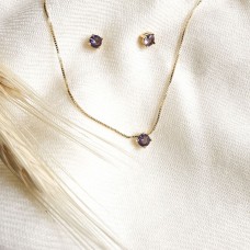 Conjunto ponto de luz lilás