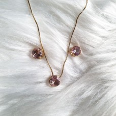 Conjunto ponto de Luz rosa