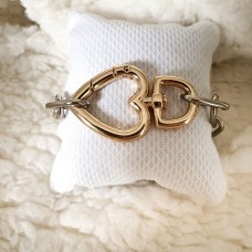 Pulseira fecho coração
