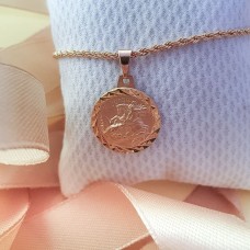 Pulseira cordão baiano com medalha de São Jorge